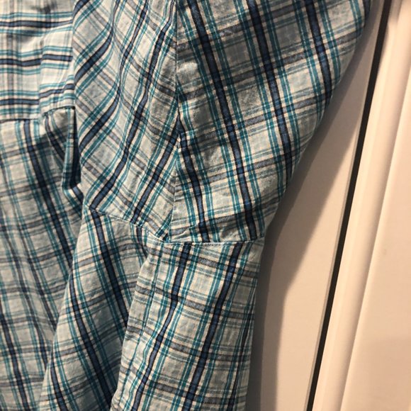 Columbia Men's Rapid Rivers II Short Sleeve Shirt – Big - 1XL - Azure Blue Mini - Picture 5 of 6